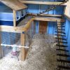 Horganyzott kalitka drótháló, kalitka rács 12,7 x 12,7mm,  0,5m x 25m