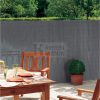 Ovális műanyag nádszövet kerítés szürke, 1,5 m x 3m
