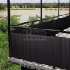 Ovális műanyag nádszövet kerítés szürke, 1,5 m x 3m