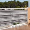 BALCONY EASY szőtt háló korlátra fém fűzőlyukakkal 0,9 x 5 m szürke-fehér