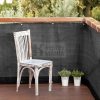 BALCONY EASY szőtt háló korlátra fém fűzőlyukakkal 0,9 x 5 m antracit