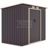 METALSHED CRETA kerti fém tároló ház 2,16 x 1,71 x 1,30 szürke, belső mérete: 2,03 x 1,51 x 1,18 cm