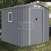 METALSHED MENORCA kerti fém tároló ház 2,14 x 2,05 x 1,94 szürke, belső mérete: 2,03 x 1,73 x 1,81 cm