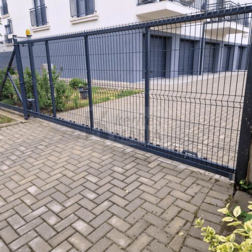 3D ipari úszókapu horganyzott + Ral 7016 antracit