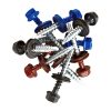Önmetsző csavar  lemez kerítéshez 4,8 x 20mm, szürkésbarna