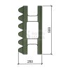 Fabeton zajvédő fal építő zsalu elem 30 cm vastag barna