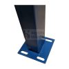 Kerítés mező oszlop 80 x 60 x 2 mm talplemez nélkül feketés szürke