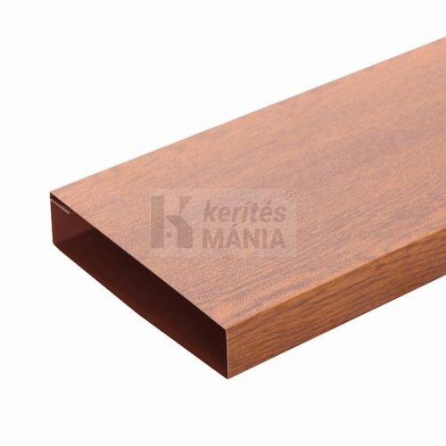 Lemez kerítésléc zárt profil 14 cm magas, aranytölgy