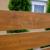 Lemez kerítésléc zárt profil 14 cm magas, aranytölgy