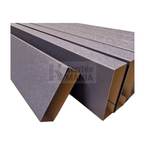 Lemez kerítésléc zárt profil 12 cm magas, antracit