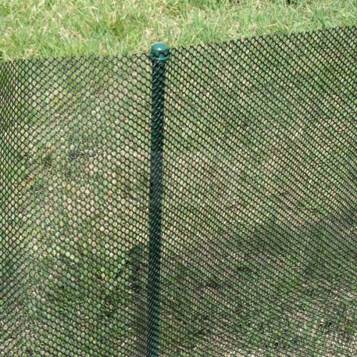 Pvc bevonatú acéloszlop műanyag rácshoz, zöld 120 cm hosszú