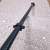 Pvc bevonatú acéloszlop műanyag rácshoz, zöld 120 cm hosszú