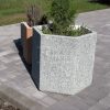 Beton virágláda hatszög  60 x 60 x 60 cm, Berlin  finommosott felülettel