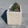 Beton virágtartó láda 100 x 50 x 50 cm, Párizs finommosott