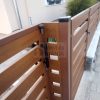 Lapraszerelt kerítésmező 66 cm magas aranytölgy