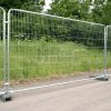 Mobil kerítés tábla RT38,  íves felső sarokkal, horganyzott, erősített