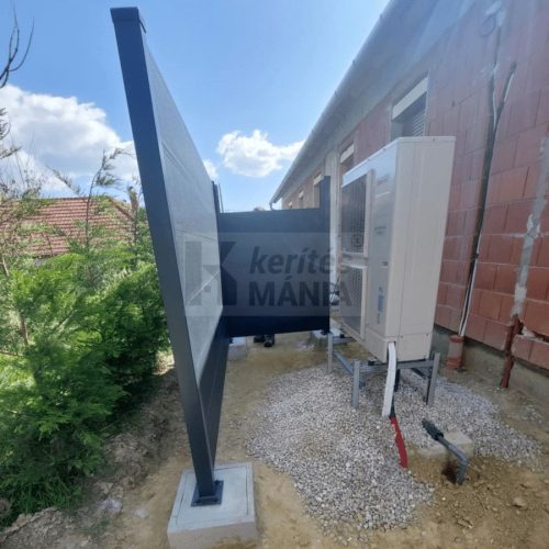 Lyonce zajvédő kerítéspanel 120 cm magas,  grafitszürke