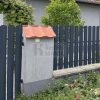 Lemez kerítésléc íves antracit