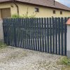 Lemez kerítésléc íves antracit